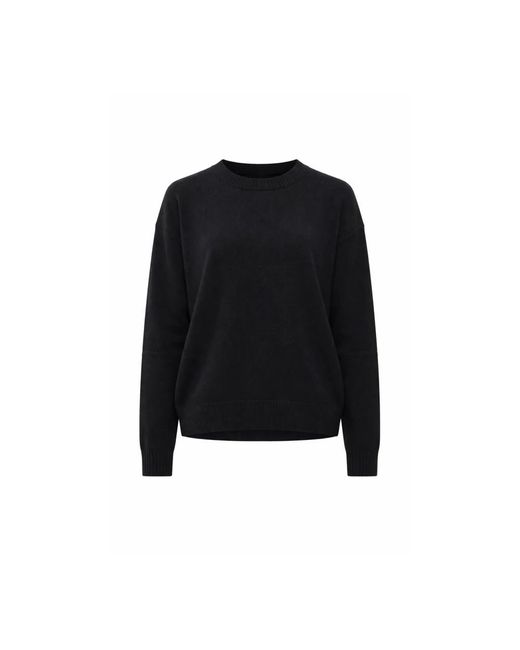 Aragona Black Rundhals-Strickpullover