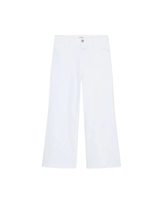 Cropped Jeans Closed de color White