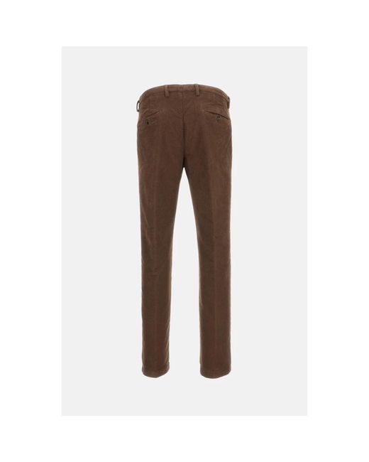 BRIGLIA Brown Chinos for men