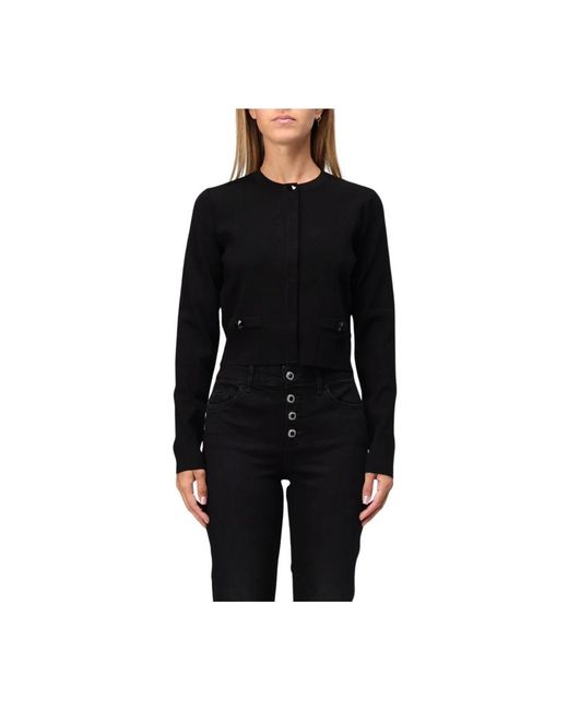 Liu Jo Truien & Vesten ,Zwart ,Basic Jasje in het Black