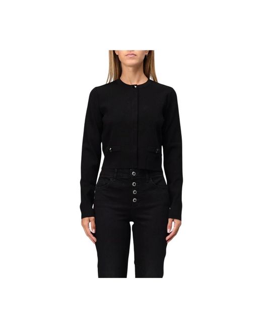 Liu Jo Truien & Vesten ,Zwart ,Basic Jasje in het Black