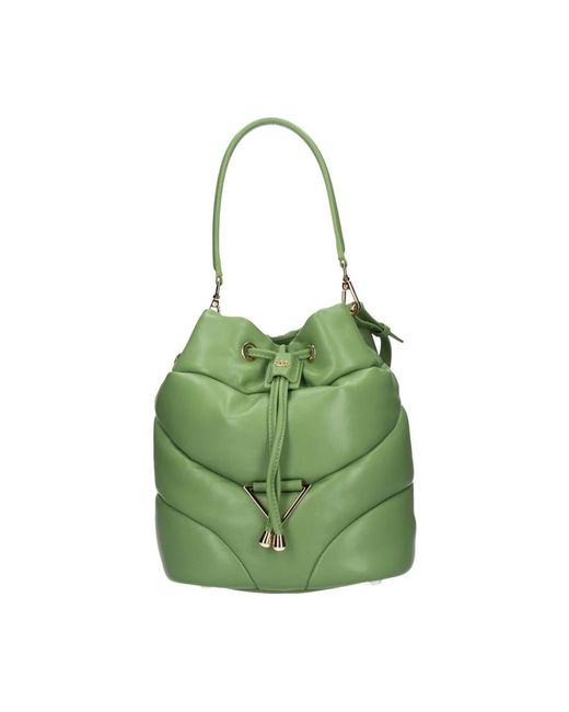 La Carrie Green Bucket Bags