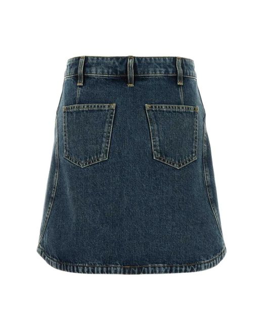 Givenchy Minirok Van Denim in het Blue