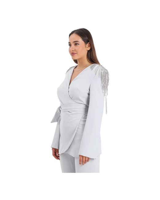 alma sanchez Gray Blazers