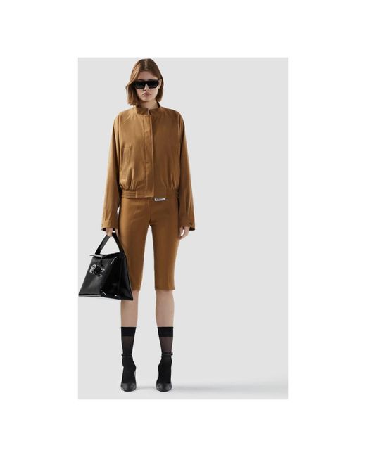 Gcds Natural Cropped Trousers