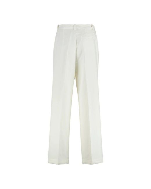 Straight Trousers A.P.C. de color White