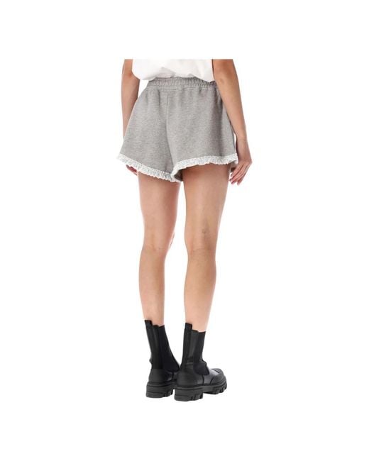 Ganni Gray Short Shorts