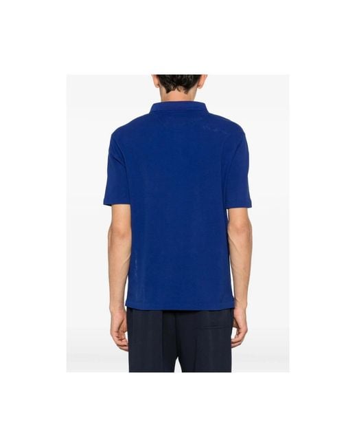 Isaia Blue Polo Shirts for men