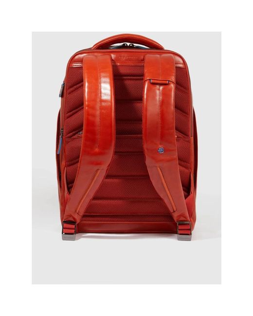 Piquadro Red Laptop Und Ipad Rucksack