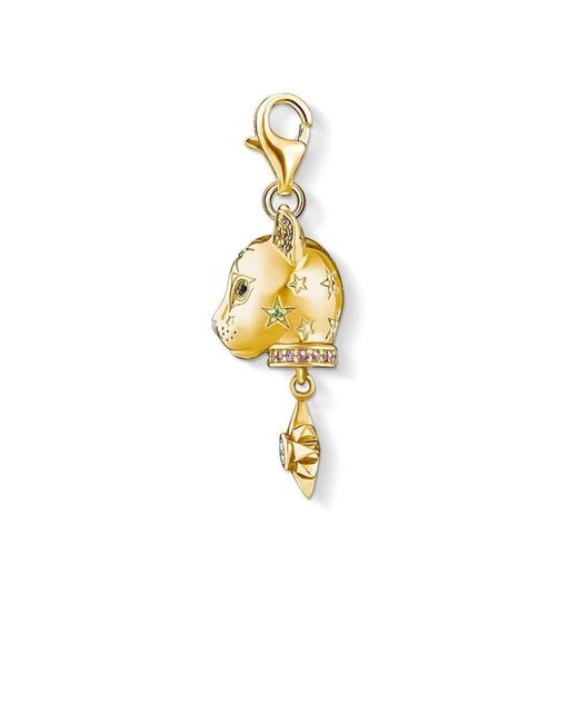 Ciondolo gatto in oro di Thomas Sabo in Metallic