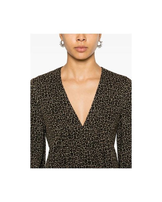 Saint Laurent Brown Short Dresses