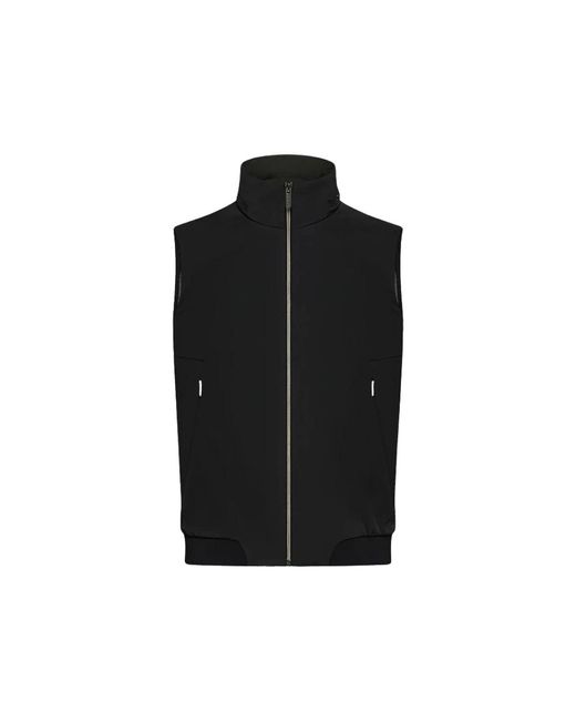 Rrd Jassen ,Zwart ,Zwart Gewatteerd Vest Met Capuchon in het Black voor heren