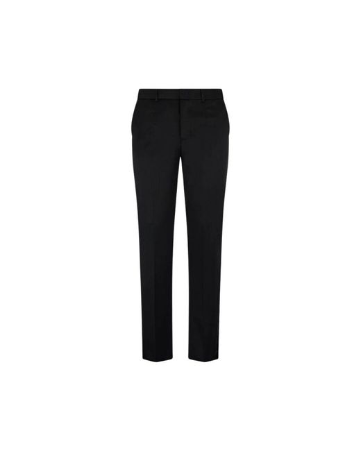 Roberto Cavalli Woll straight-leg hose mit seitenstreifen in Black für Herren