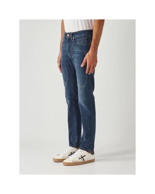 Jeckerson Blue Slim-Fit Jeans for men