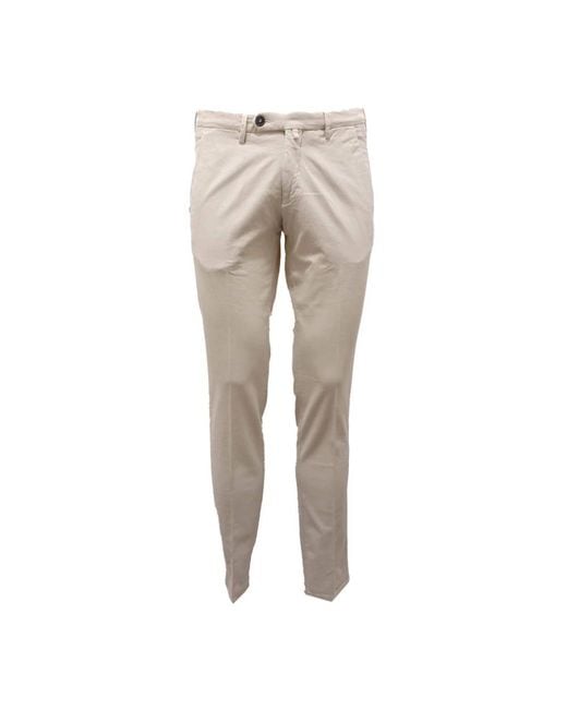 Michael Coal Gray Slim-Fit Trousers for men