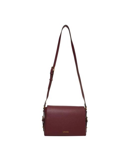 Liu Jo Red Rote Schultertasche Mit Klappe