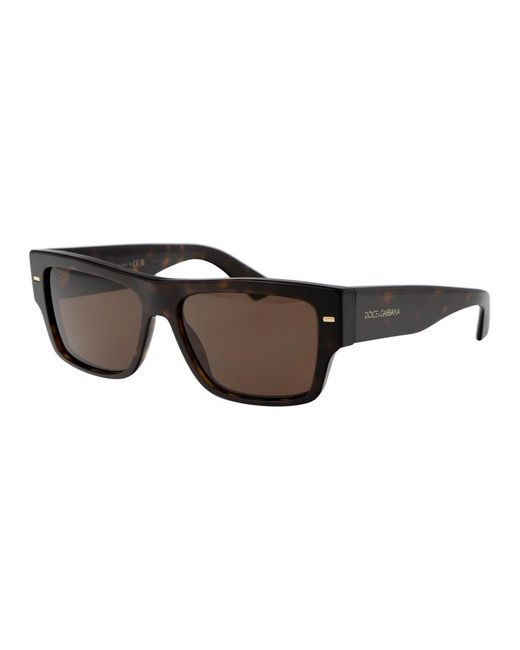 Dolce & Gabbana Stylische sonnenbrille mit modell 0dg4451 in Brown für Herren