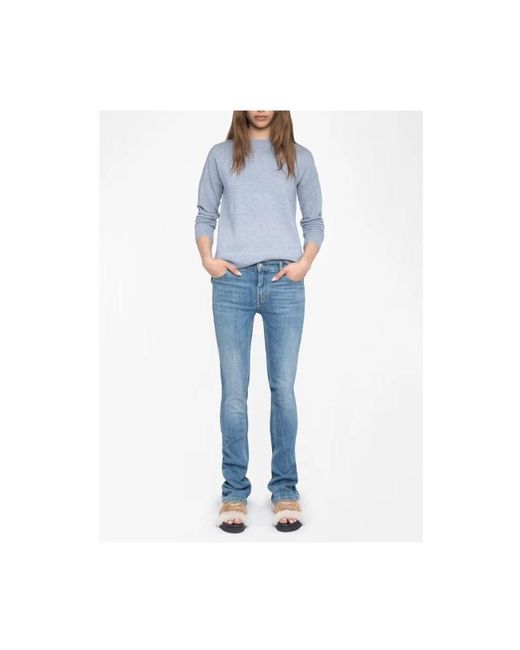 Zadig & Voltaire Round-Neck Knitwear in het Blue