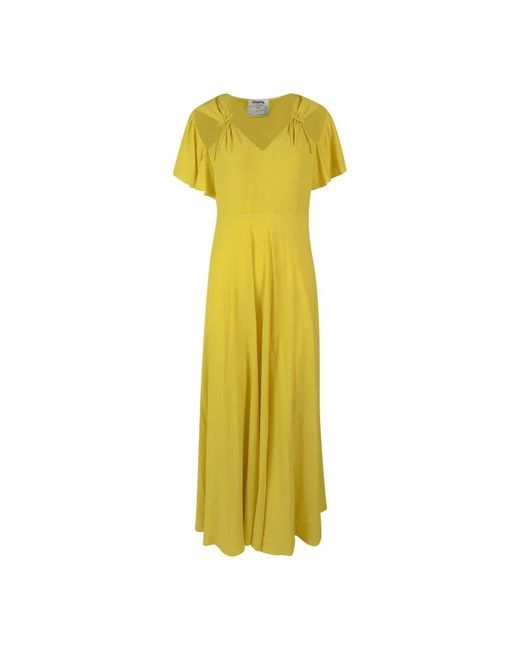 Vivetta Yellow Maxi Dresses