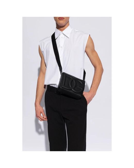 Dolce & Gabbana Black Cross Body Bags for men
