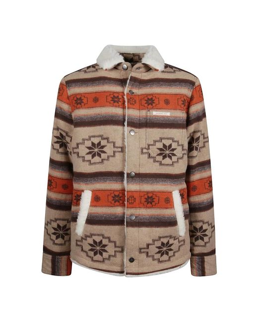 Amundsen Brown Light Jackets for men