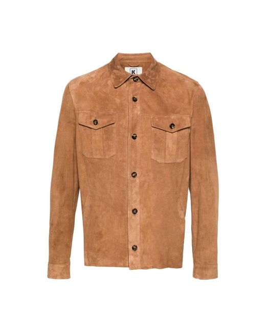 KIRED Brown Leather Jackets for men