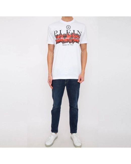 Philipp Plein White T-Shirts for men