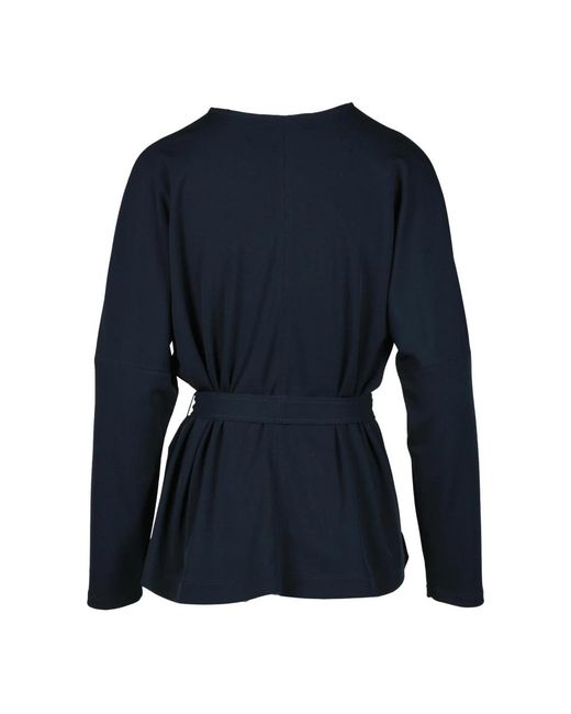 Max Mara Overhemden ,Blauw ,Polyester Vrijetijdsblouse in het Blue