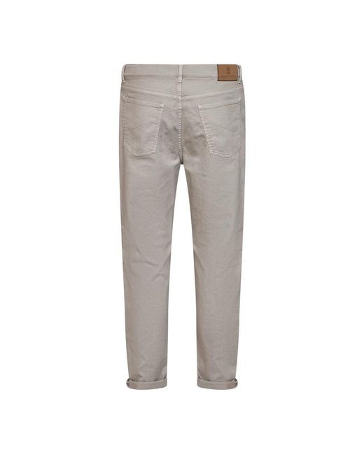 Brunello Cucinelli Gray Slim-Fit Jeans for men