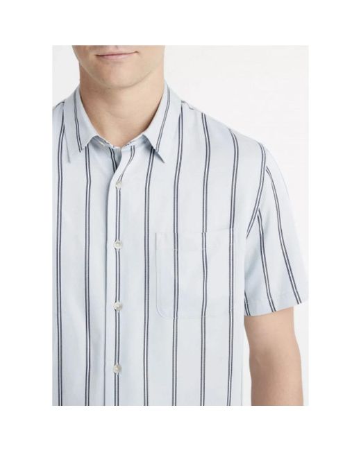 Vince Blue Short Sleeve Shirts for men