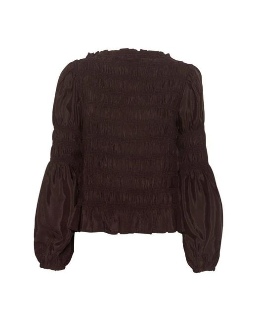 Cream Brown Blouses