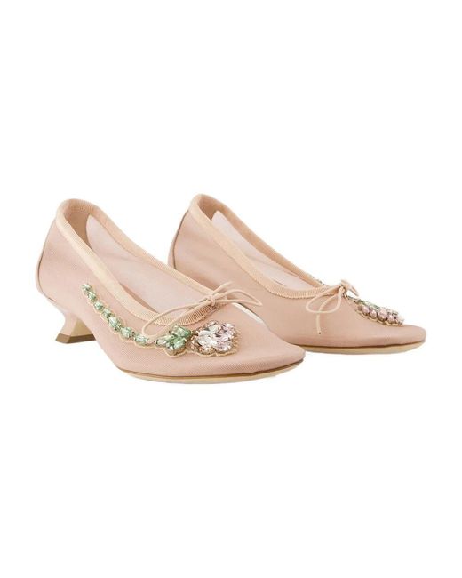 Simone Rocha Pink Mesh Pumps