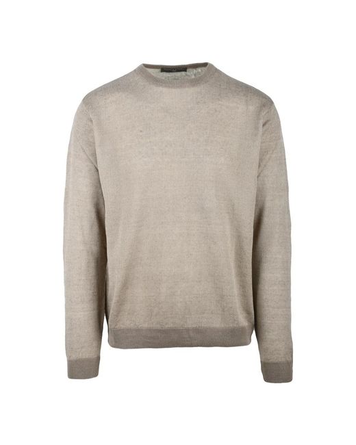 Daniele Fiesoli Gray Round-Neck Knitwear for men
