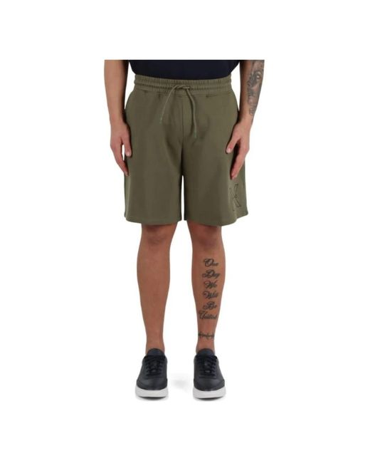 John Richmond Green Casual Shorts for men