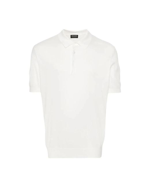 Zegna 001c polo shirt in White für Herren