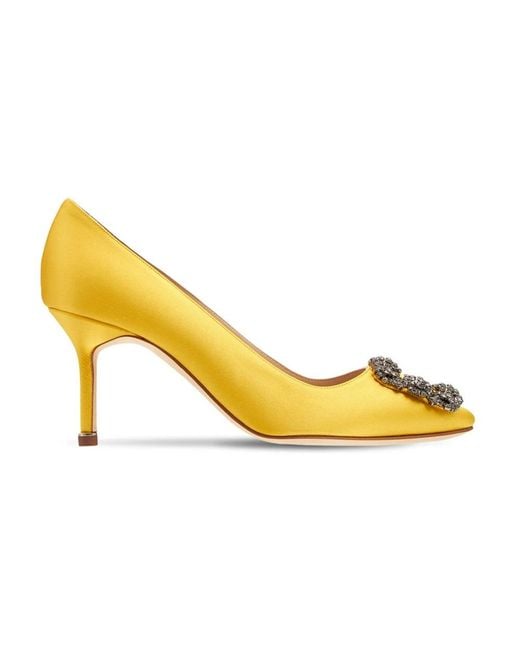 Manolo Blahnik Yellow Pumps