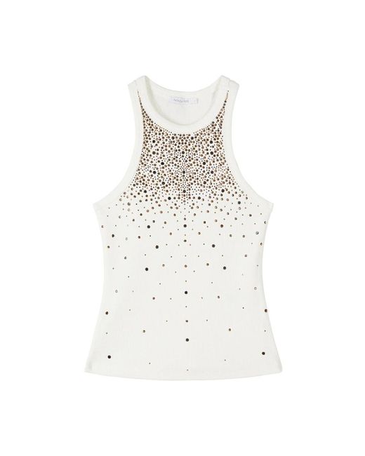 Patrizia Pepe White Sleeveless Tops