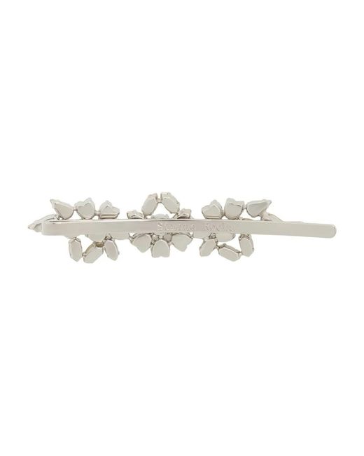 Simone Rocha Heartbloom Haarclip in het Metallic