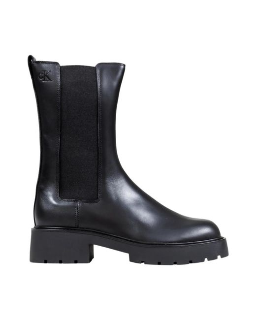 Calvin Klein Black Chelsea Boots