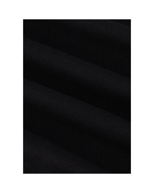SELECTED Kleedjes ,Zwart ,Denim Zwarte Midi Jurk Met Schoudervullingen in het Black