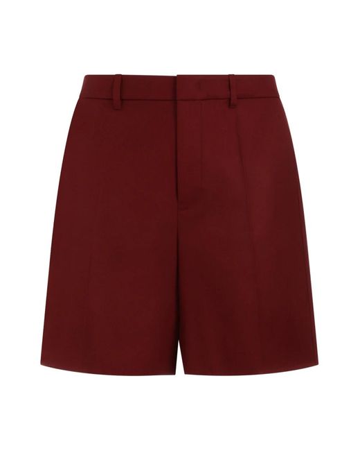 Valentino Rote baumwollmischung shorts ss24 in Red für Herren