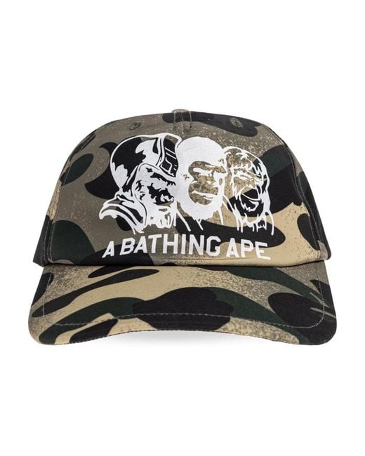A Bathing Ape Black Caps for men