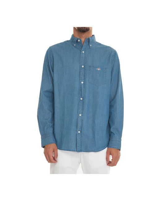 Gant Blue Casual Shirts for men