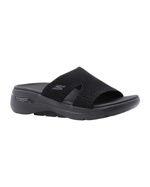 Shoes > flip flops & sliders > sliders Skechers pour homme en coloris Black