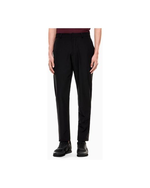 Straight Trousers EA7 pour homme en coloris Black