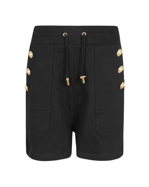 Balmain Black Casual Shorts