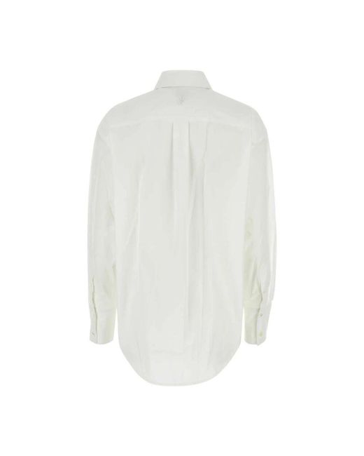 J.W. Anderson White Weißes popelinehemd