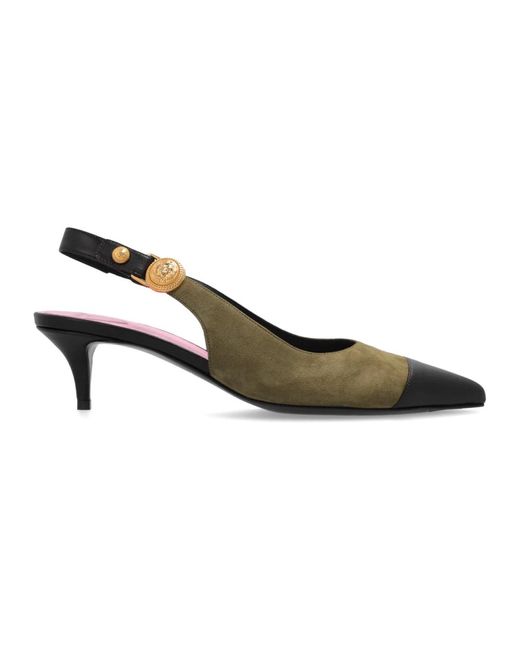 Scarpe con tacco eva di Balmain in Metallizzato Lyst