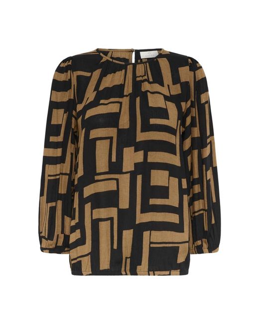Blouses Kaffe de color Multicolor