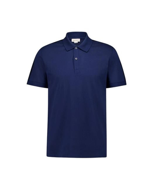 Alexander McQueen Blauw Polo Met Kraag in het Blue voor heren